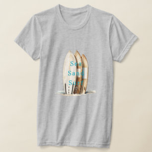 Meer Sand Surf Strand Surfboards T-Shirt