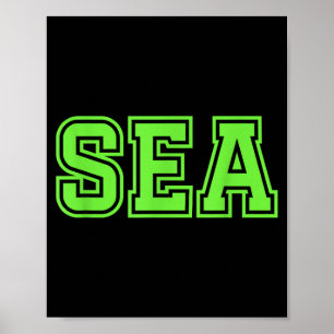 Meer Seattle Poster