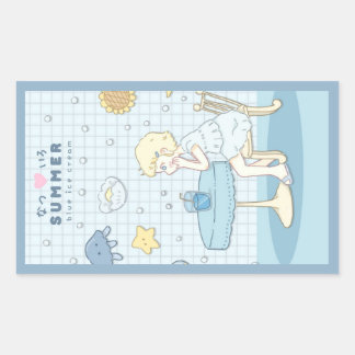 🌊✩  Meer Sommerträume ✩🌊 Rechteckiger Aufkleber