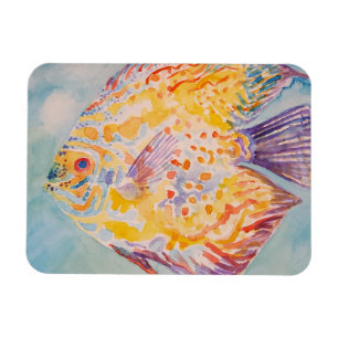 Meer Strand Fisch Aquarell Magnet