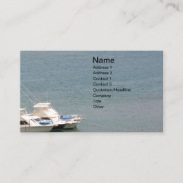 Meer und Boote Visitenkarte