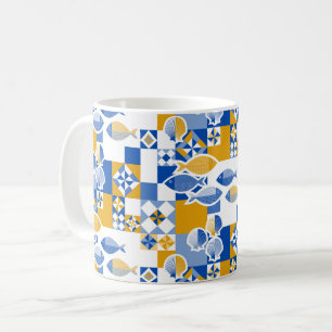 Meer und Fliesen Kaffeetasse