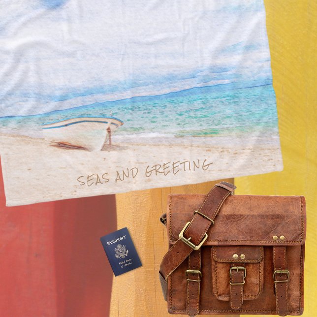 Meer und Grußurlaub Fleecedecke (Von Creator hochgeladen)