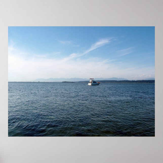 Meer und Himmel, Boot Poster (Vorne)