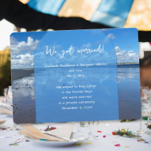 Meer und Himmel Wir haben geheiratet Hochzeitsanze