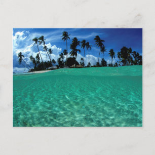 Meer und Insel, Indonesien Postkarte