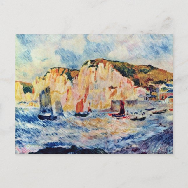 Meer und Klippen von Pierre-Auguste Renoir Postkarte (Vorderseite)