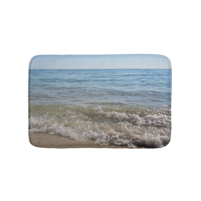 Meer- und Sandstrand Badematte (Vorderseite)