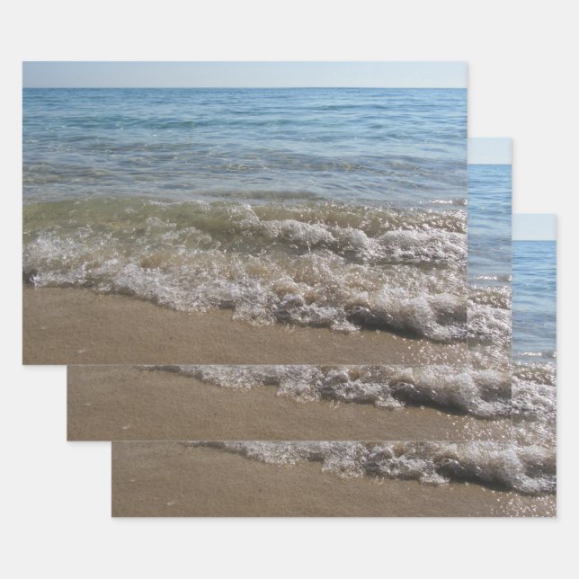 Meer- und Sandstrand Geschenkpapier Set (Set)