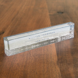 Meer- und Sandstrand Namensplakette