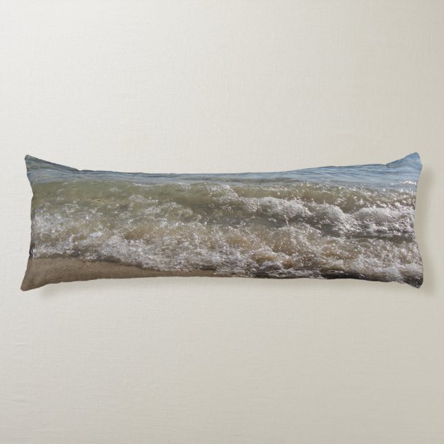Meer- und Sandstrand Seitenschläferkissen (Vorderseite)