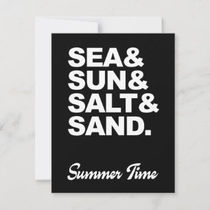 Meer und Sonne und Salz und Sand Sommerzeit