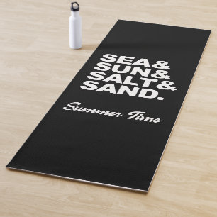 Meer und Sonne und Salz und Sand Sommerzeit Yogamatte