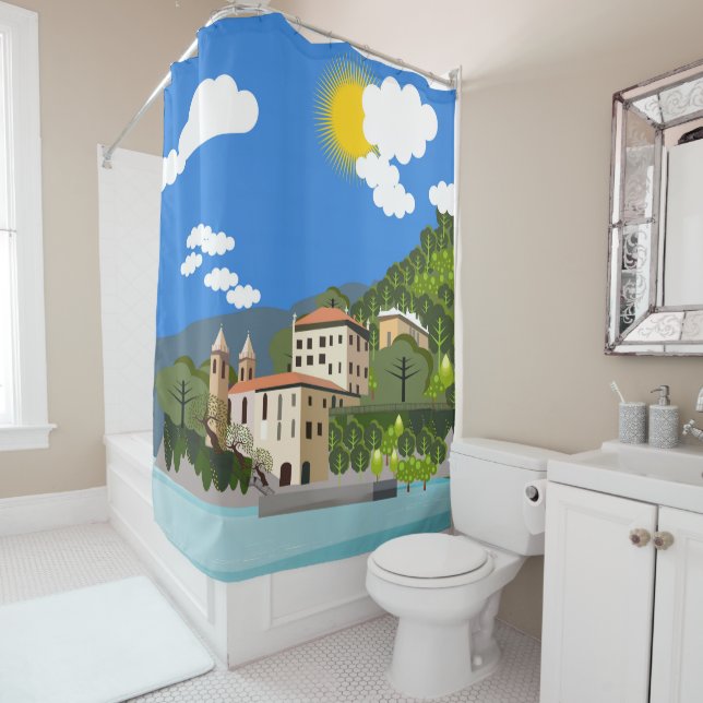 Meer und Strand Duschvorhang (Beispiel)