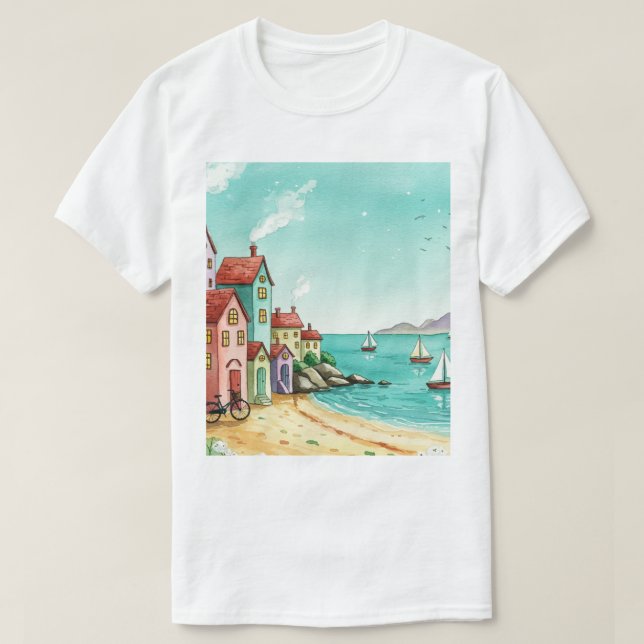 Meer und Strand T-Shirt (Design vorne)