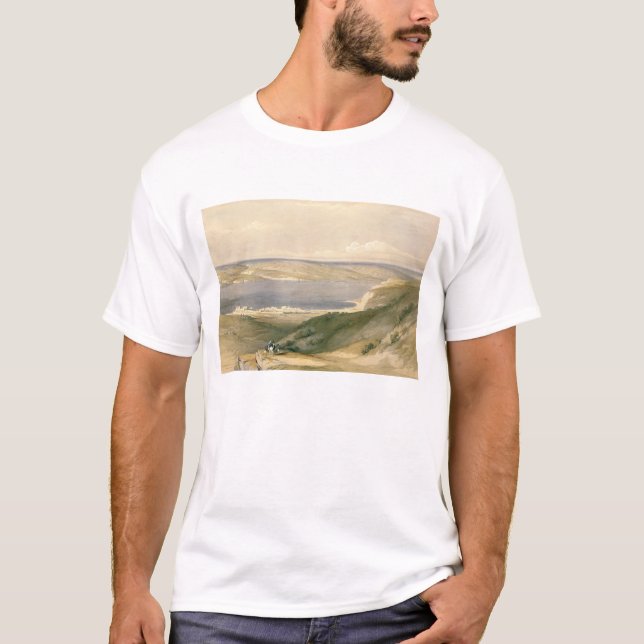 Meer von Galiläa oder von Genezareth, blickend in T-Shirt (Vorderseite)