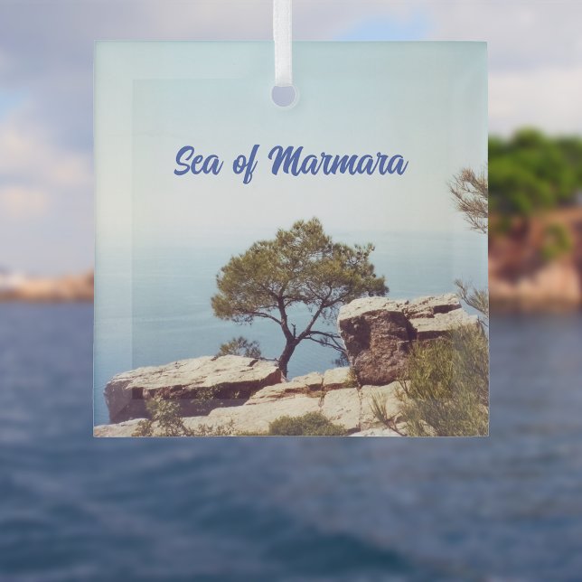 Meer von Marmara aus Buyukada Ornament Aus Glas (Von Creator hochgeladen)