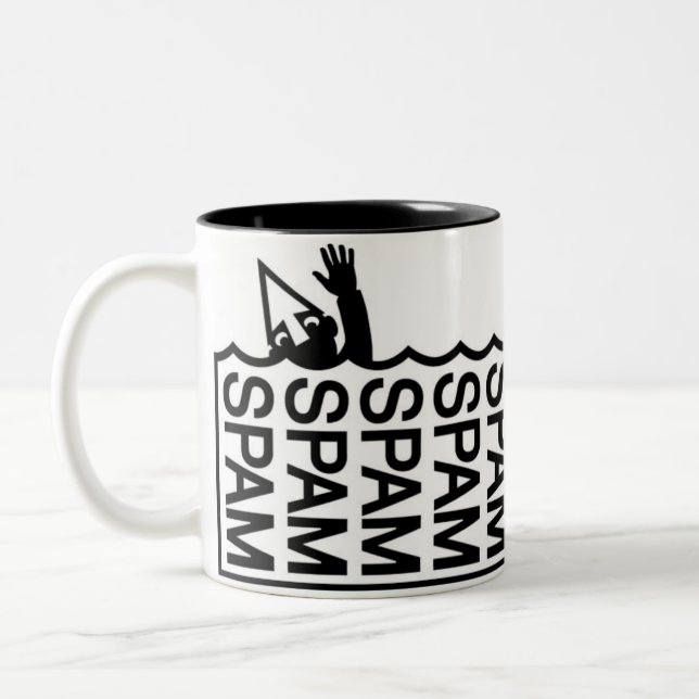 Meer von Spam Zweifarbige Tasse (Links)