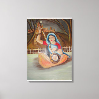 Meera Bai Peinture à l'huile sur toile
