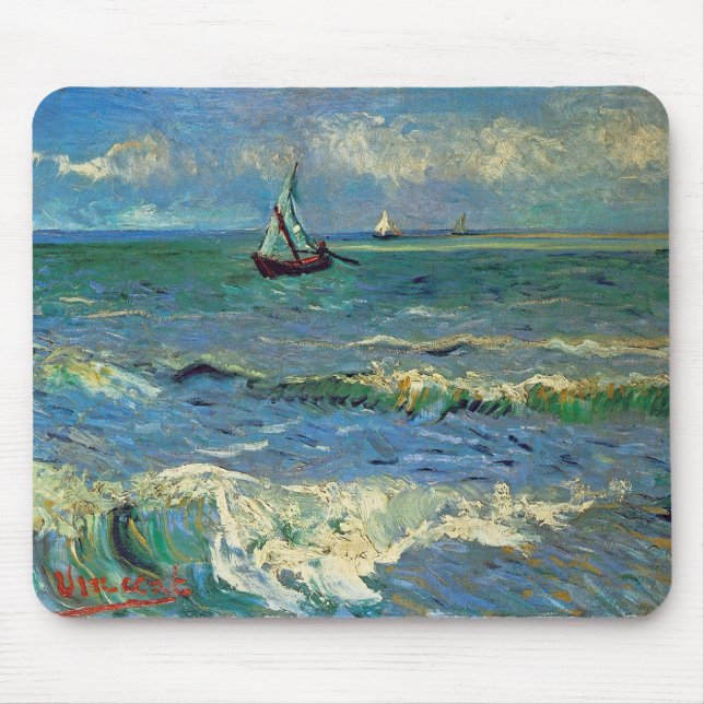 Meerblick am Saintes-Maries-de-la-Mer Mousepad (Vorne)
