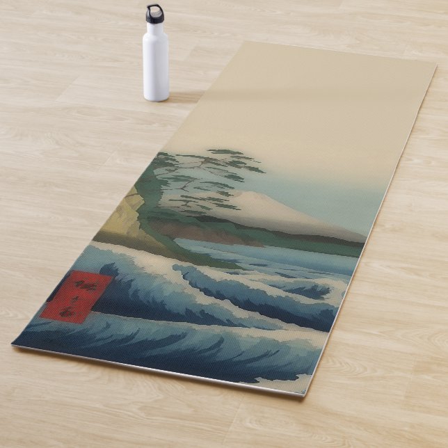 Meerblick - berühmte japanische Kunst Yoga Mat Yogamatte (Beispiel)