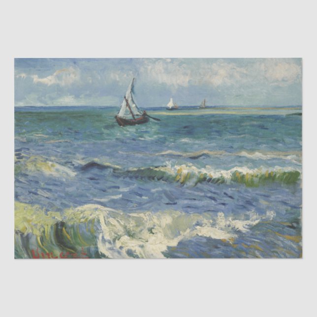 Meerblick Les Saintes-Maries-de-la-Mer durch Van Seidenpapier (Vorderseite)