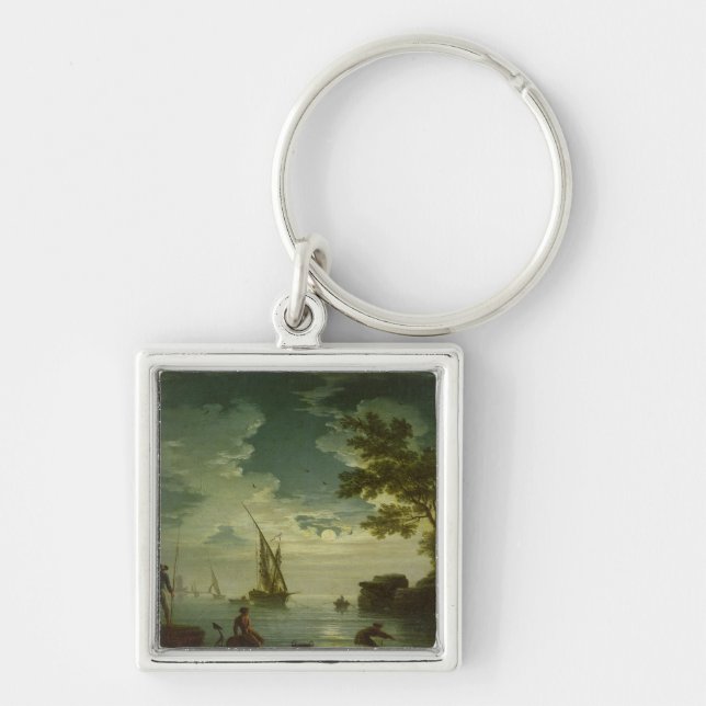 Meerblick, Mondschein, 1772 Schlüsselanhänger (Vorne)