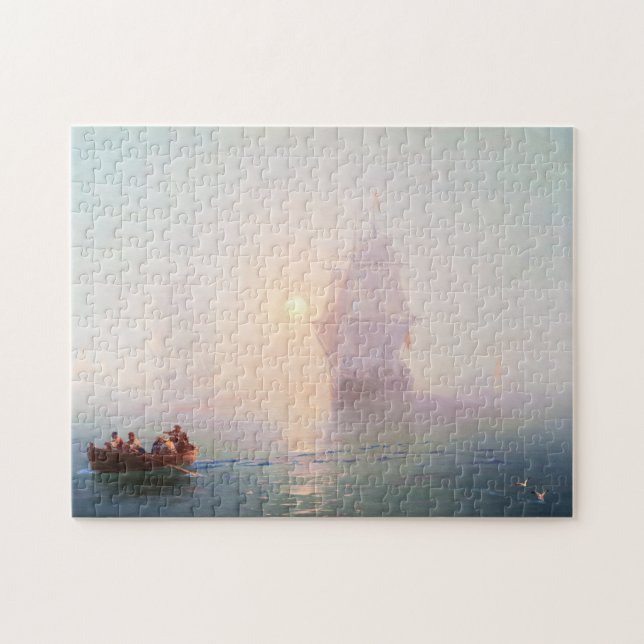 Meerblick Schiffs-Iwans Aivazovsky waterscape Meer (Horizontal)