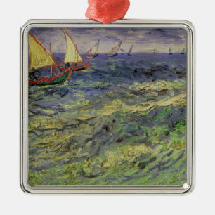 Meerblick Vincent van Goghs   bei Saintes-Maries Silbernes Ornament