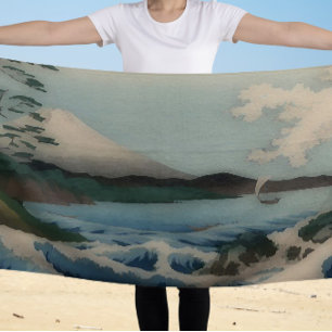 Meerblick von Satta Point - Vintage japanische Kun Strandtuch