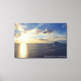Meerboot Sonnenuntergang Insel Horizont Landschaft Leinwanddruck