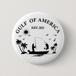 Meerbusen Amerikas Angelpol Amerikanischer Patriot Button