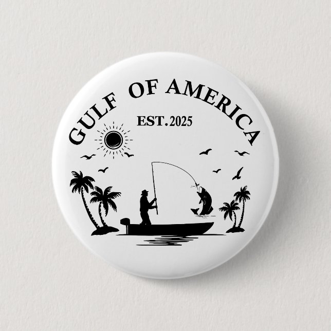Meerbusen Amerikas Angelpol Amerikanischer Patriot Button (Vorderseite)