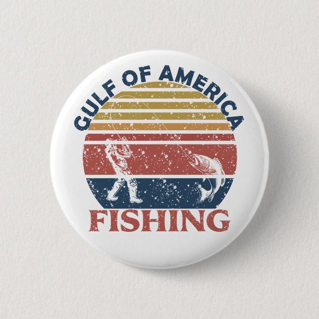 Meerbusen Amerikas Angelpol Amerikanischer Patriot Button (Vorderseite)