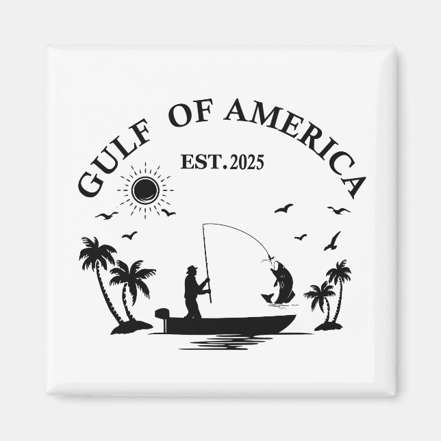 Meerbusen Amerikas Angelpol Amerikanischer Patriot Magnet (Vorne)