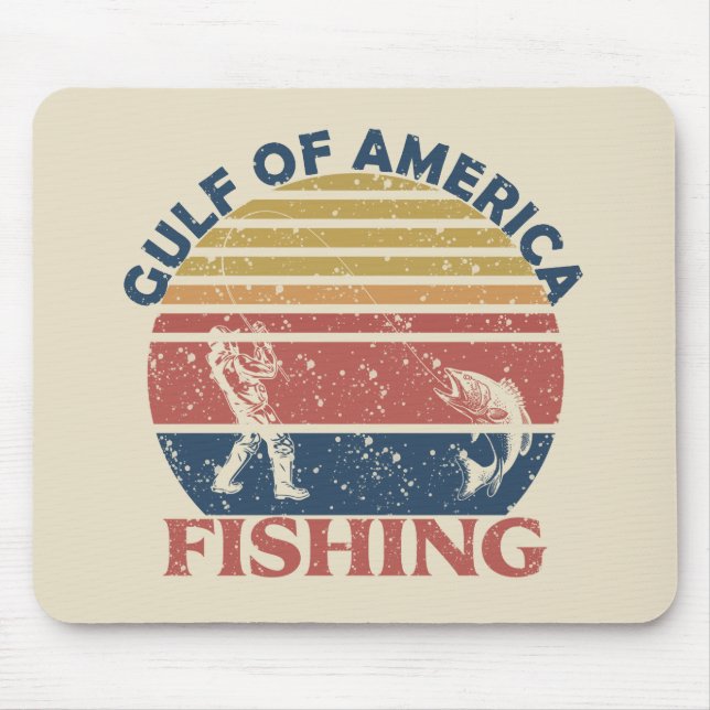 Meerbusen Amerikas Angelpol Amerikanischer Patriot Mousepad (Vorne)