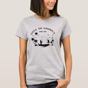 Meerbusen Amerikas Angelpol Amerikanischer Patriot T-Shirt