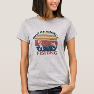 Meerbusen Amerikas Angelpol Amerikanischer Patriot T-Shirt