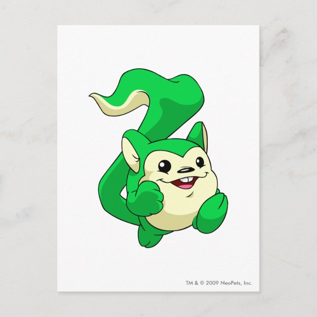 Meerca Green Postkarte (Vorderseite)