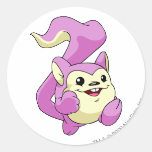 Meerca Pink Runder Aufkleber