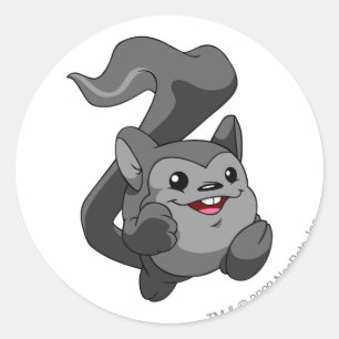 Meerca Schatten Runder Aufkleber