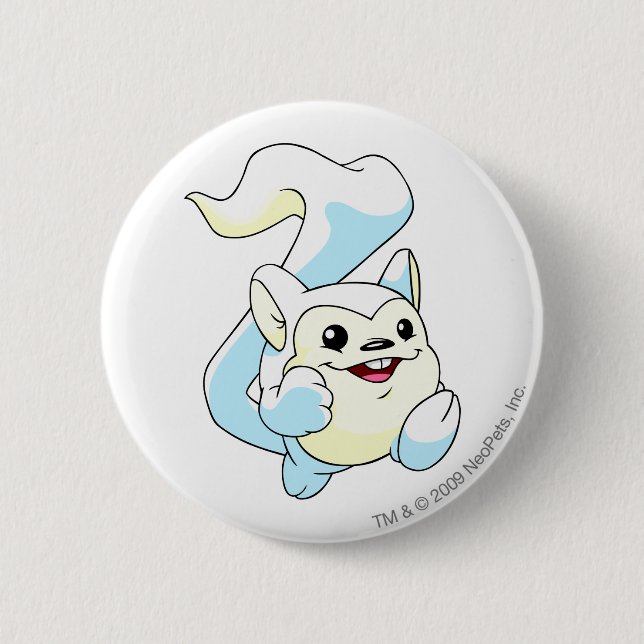 Meerca Weiß Button (Vorderseite)