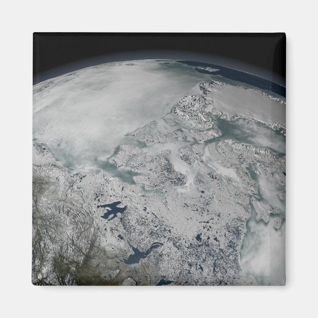 Meereis über Nordamerika Magnet (Vorne)