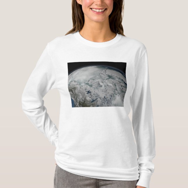 Meereis über Nordamerika T-Shirt (Vorderseite)