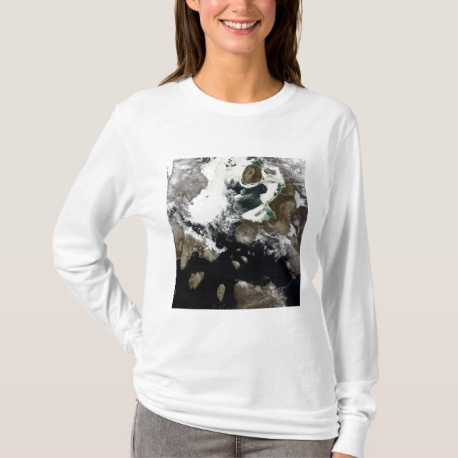 Meereis und Sedimente in Nunavut, Kanada T-Shirt (Vorderseite)