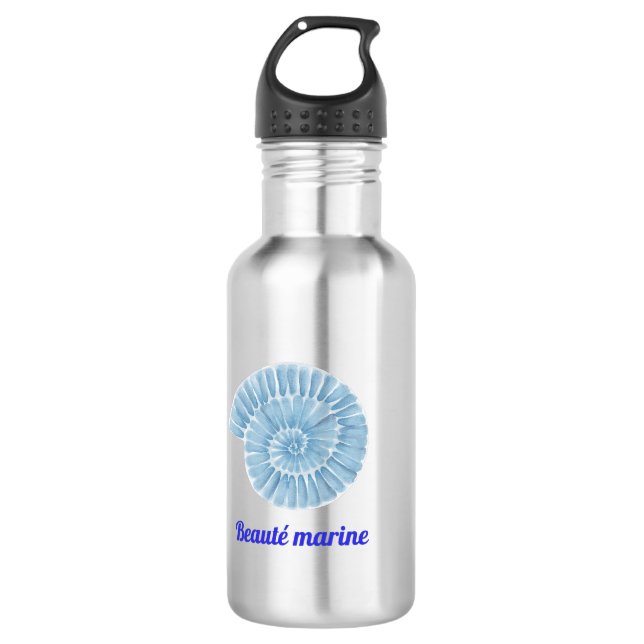 Meeres Schönheit Edelstahlflasche (Vorderseite)