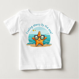 Meeresabenteuer | Niedlicher Starfish mit Sonnenbr Baby T-shirt