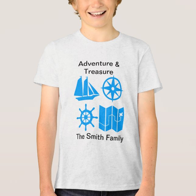 Meeresabenteuer Tri-Blend Shirt (Vorderseite)