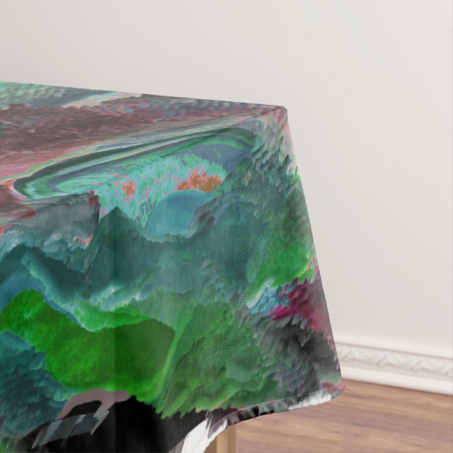 Meeresalgen oder Seekorallen mit Wellenwirkung Tischdecke (Beispiel)