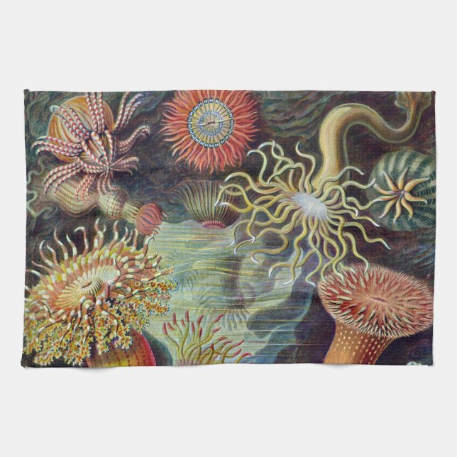 Meeresanemone Wissenschaftlicher Natur Handtuch (Horizontal)